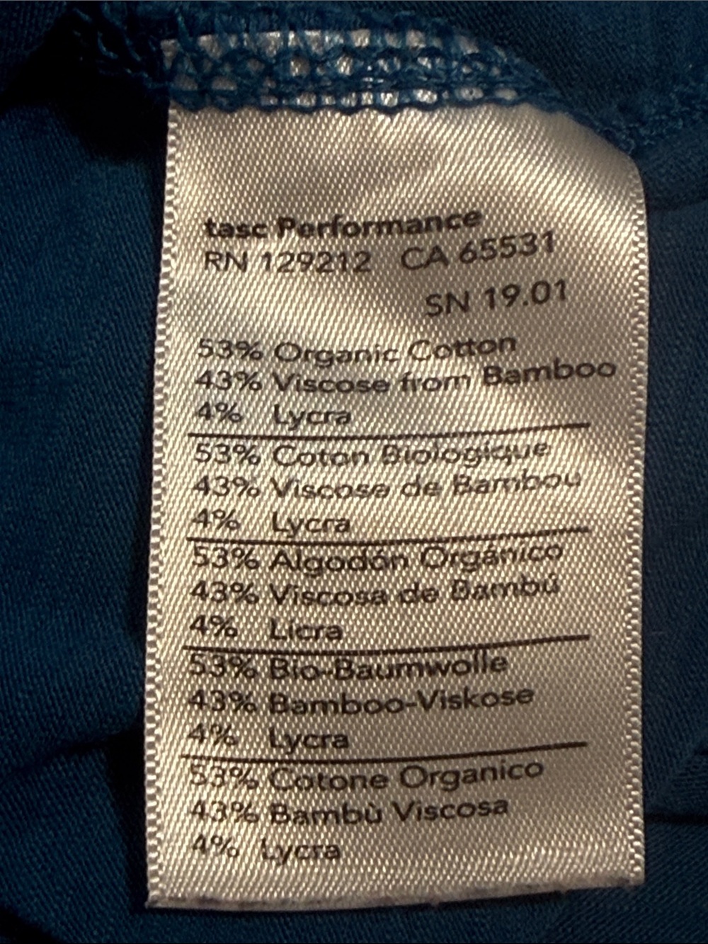 Tasc Teal Sleeveless Women's Top, XS - Picture 6 of 6